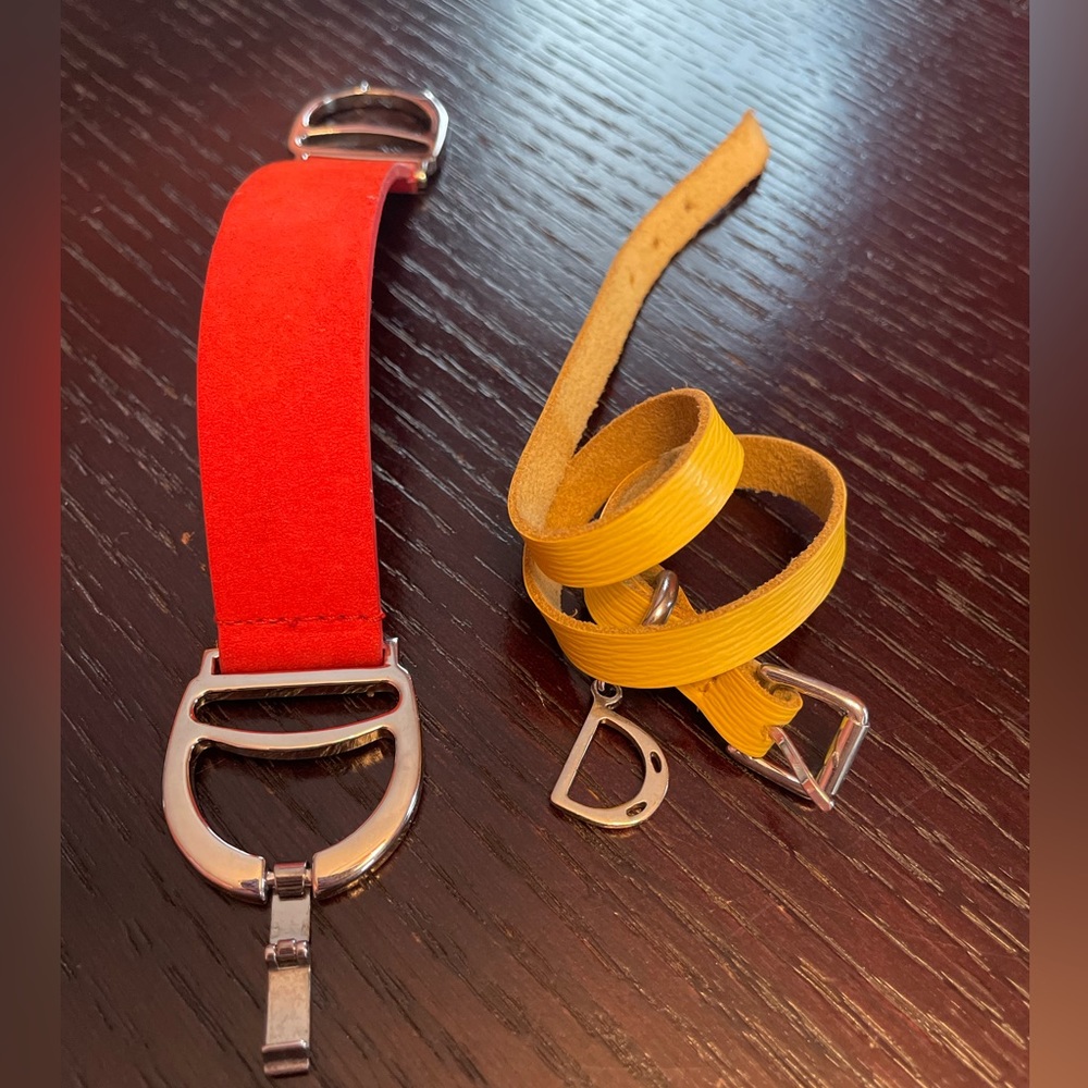 Ralph Lauren - suede cuff and leather wristlet bracelet